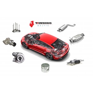 Double cleaning of engine parts and exhaust system elements from carbon deposits (cargo transport)