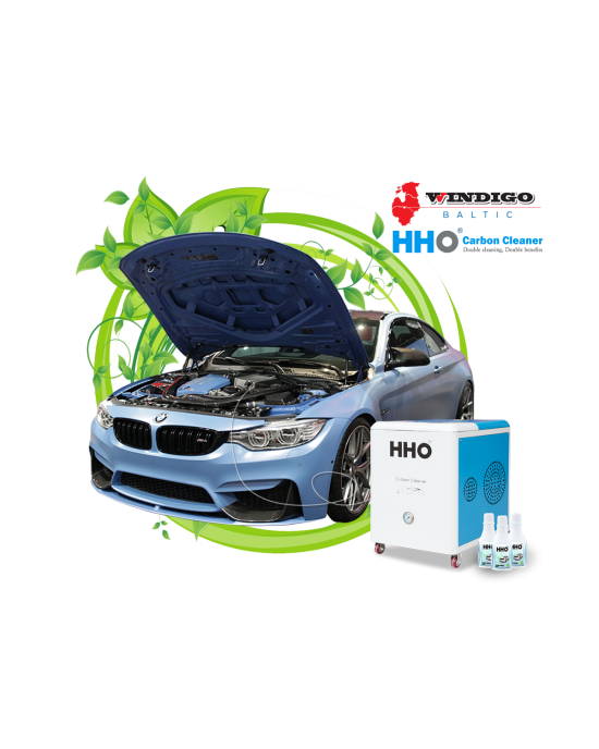 Double cleaning of engine parts and exhaust system elements from carbon deposits (light vehicles) image