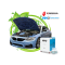 Double cleaning of engine parts and exhaust system elements from carbon deposits (light vehicles)