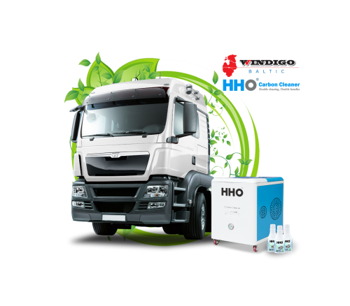 Double cleaning of engine parts and exhaust system elements from carbon deposits (cargo transport)