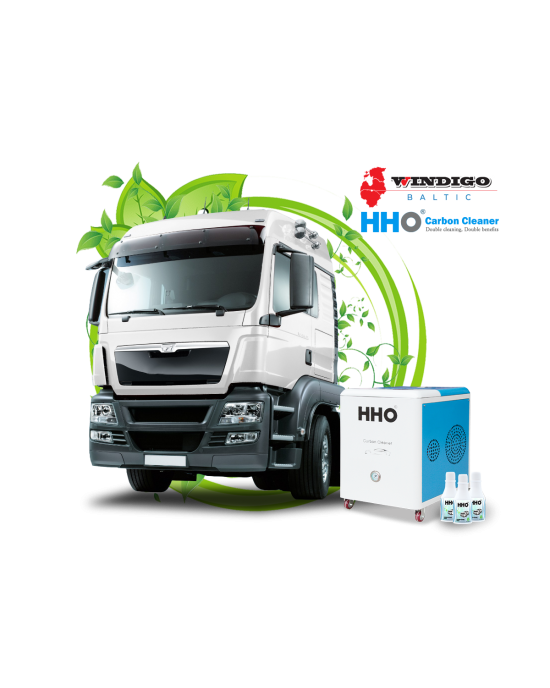 Double cleaning of engine parts and exhaust system elements from carbon deposits (cargo transport) image