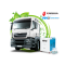 Double cleaning of engine parts and exhaust system elements from carbon deposits (cargo transport)