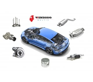 Double cleaning of engine parts and exhaust system elements from carbon deposits (light vehicles)