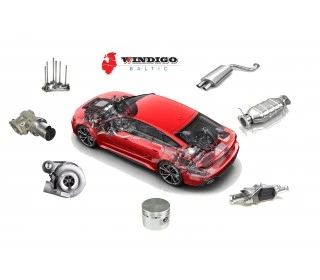 Double cleaning of engine parts and exhaust system elements from carbon deposits (cargo transport)