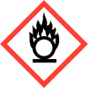 Intensifies fire; oxidizing agent