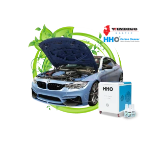 Double cleaning of engine parts and exhaust system elements from carbon deposits (light vehicles)
