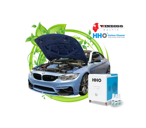 Double cleaning of engine parts and exhaust system elements from carbon deposits (light vehicles)